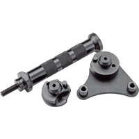 Draper Expert tool kit with black balance shaft removal tool, alignment components, and textured grip handle.