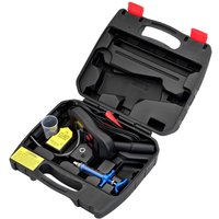 Black Draper Expert BFT5 LCD Brake Fluid Boiling Point Tester in a black case with yellow labels and red clasps.