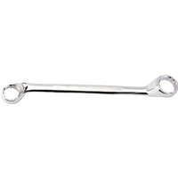 Silver Draper Expert Bi-Hexagon Deep Offset Ring Spanner, 36 x 41mm, with angled ends and polished finish.