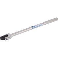 Silver Draper Expert breaker bar, 3/4" square drive, 475mm length, with a black pivoting head.