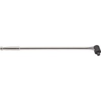 Draper Expert breaker bar, 3/4" square drive, 760mm, silver metal with a long handle and pivoting head.