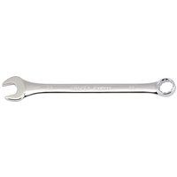 Silver Draper Expert 22mm combination spanner with open-end and ring-end design, polished chrome finish.