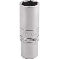 Silver Draper Expert 6 Point Metric Socket, 3/8" Sq. Dr., 16mm, with knurled grip and engraved branding.