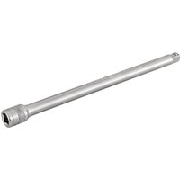 Polished chrome Draper Expert wobble extension bar, 1/4" square drive, 150mm length, sleek cylindrical design.
