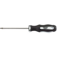 Black and silver Draper Expert TX-STAR screwdriver with soft grip handle, T15T tip, and 100mm shaft.
