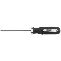 Draper TX-STAR screwdriver, T20T x 100mm, with black soft grip handle and silver shaft.