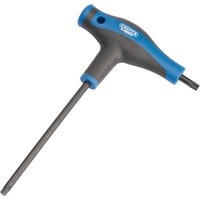 Black and blue Draper Expert T-handle key, T40, with ergonomic grip and long shaft.