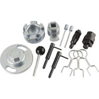 Draper Expert Engine Timing Kit ETK111 with silver and black metal components for Audi, Porsche, Volkswagen engines.