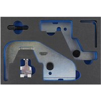 Draper Expert Engine Timing Kit ETK171 for Ford, includes metal tools in foam case with blue lining.