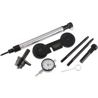 Draper Expert Engine Timing Kit ETK233 with silver rods, black components, and a white dial gauge for Audi, SEAT, Skoda, VW.