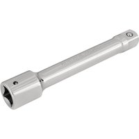 Silver Draper Expert extension bar, 3/4" square drive, 200mm length, with smooth finish and engraved branding.
