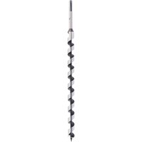 Draper Expert auger bit, 400 x 19mm, silver with black spiral cutting edge, extra long pattern design.