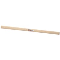 Hickory sledge hammer shaft, 900mm length, 45 x 32mm dimensions, light wood finish, Draper Expert logo in center.