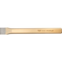 Gold Draper Expert flat cold chisel, 28 x 250mm, with a wide flat blade and engraved logo on the handle.