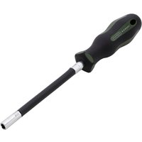 Black and silver Draper Expert flexible nut driver with ergonomic handle and 7mm socket.