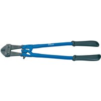 Blue Draper Expert bolt cutter, 600mm, with black rubber grips and robust steel jaws for heavy-duty cutting tasks.