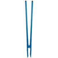 Blue Draper Expert post hole digger with long handles and pointed metal blades, 1410mm length.