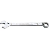 Silver Draper Expert HI-TORQ 10mm combination spanner with open and ring ends, chrome finish.