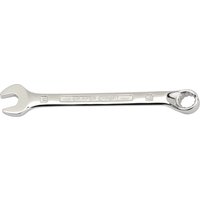 Silver Draper Expert HI-TORQ combination spanner, 11mm, with open and ring ends, polished chrome finish.