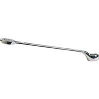Silver Draper Expert HI-TORQ combination spanner, 13mm, with open and ring ends, polished chrome finish.