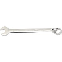 Silver Draper Expert HI-TORQ combination spanner, 20mm, with open and ring ends, polished chrome finish.