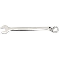Silver Draper Expert HI-TORQ combination spanner, 24mm, with open and ring ends, polished chrome finish.