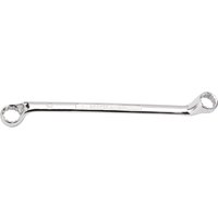 Silver Draper Expert deep offset ring spanner, 21 x 23mm, with HI-TORQ design and polished finish.