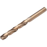 Cobalt drill bit 10.5mm x 142mm, metallic finish, spiral flutes, cylindrical shank, by Draper Expert.