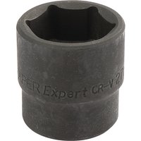 Black Draper Expert impact socket, 1/2" square drive, 27mm size, with engraved branding and durable finish.