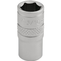 Silver Draper Expert 5/16" socket with knurled grip and 1/4" square drive, engraved size marking.