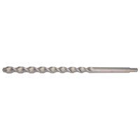 Masonry drill bit, 22 x 400mm, silver with spiral fluting and cylindrical shank, by Draper Expert.