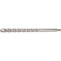 Draper Expert masonry drill bit, 25 x 400mm, silver with spiral fluting and hexagonal shank.