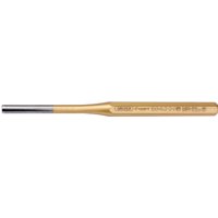 Gold Draper Expert octagonal parallel pin punch, 6 x 150mm, with a sleek handle and silver tip.