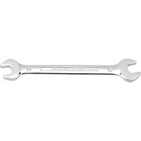 Silver Draper Expert open end spanner, 12 x 13mm, with polished finish and engraved brand name on handle.