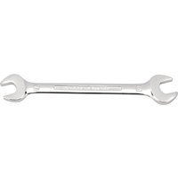 Silver Draper Expert open end spanner, 14 x 15mm, with polished finish and engraved brand name on the handle.