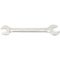 Silver Draper Expert open end spanner, 22 x 24mm, with polished finish and engraved size markings.