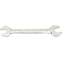 Silver Draper Expert open end spanner, dual heads with 24mm and 26mm sizes, polished chrome finish.