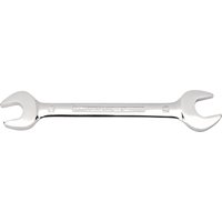 Silver Draper Expert open end spanner, 24 x 27mm, with polished finish and engraved size markings on the handle.