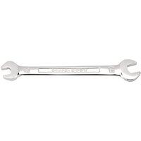 Silver Draper Expert open end spanner, 8 x 10mm, with polished finish and engraved size markings.