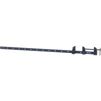 Blue Draper Expert sash clamp, 1050mm, with metal bar, adjustable jaw, and screw handle for woodworking tasks.