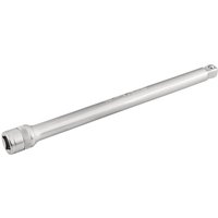 Satin chrome wobble extension bar, 1/2" square drive, 250mm length, sleek silver finish, by Draper Expert.