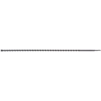 Long, silver SDS+ masonry drill bit, 19.0 x 1000mm, with spiral fluting and pointed tip by Draper Expert.