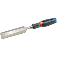 Draper Expert chisel with soft grip handle, bevel edge, and 38 x 140mm steel blade.