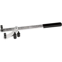Draper Expert Sprocket Holding Kit with long metal handle, black grip, and multiple adjustable sprocket pins.