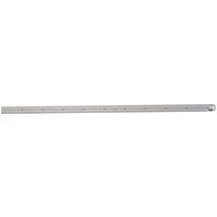 Stainless steel rule, 1000mm long, with metric and imperial markings, by Draper Expert, sleek and straight design.