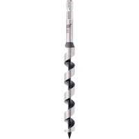 Steel Draper Expert auger bit, 16mm, with spiral flute design and hex shank for wood drilling.