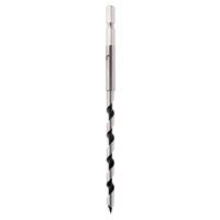 Draper Expert 6mm auger bit with silver shank and black spiral cutting edge for wood drilling.