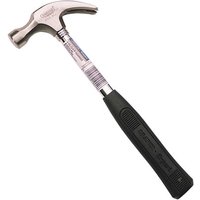 Draper Expert steel claw hammer with a polished head and black rubber grip handle.