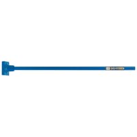 Blue Draper Expert tarmac tamper with a steel shaft and rectangular base, weighing 4.5kg.