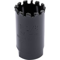 Black Draper Expert hole saw, 29mm, with tungsten carbide grit edge and cylindrical body.